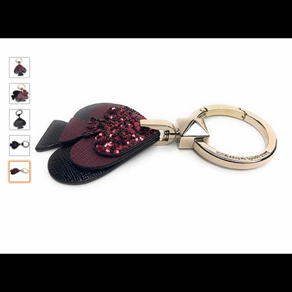 NWT Kate Spade Stacked Spade ♠️ Glitter Key Fob - Picture 5 of 5